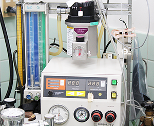 セントラル動物病院医療設備 ガス麻酔器 人工呼吸器